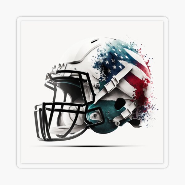 Maltese American Football Helmet USA Flag Game Day Dog Lover - Maltese  American Football Helmet Usa Fl - Sticker