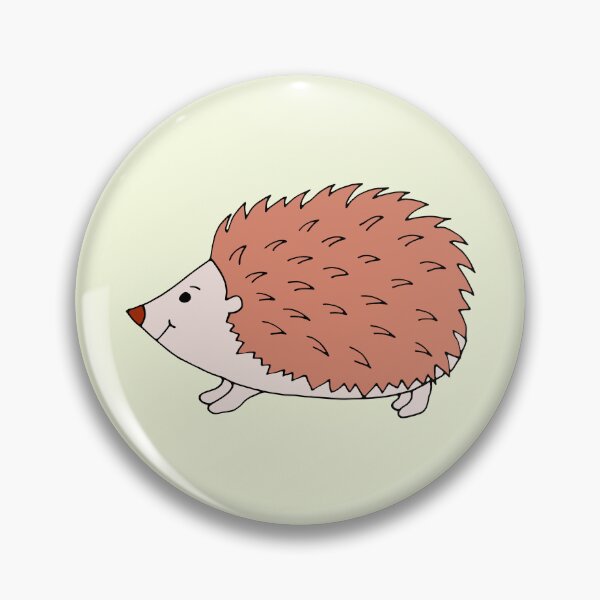 Item preview, Punk hedgehog in happy mode on pale lemon yellow designed and sold by FrancesPoff.