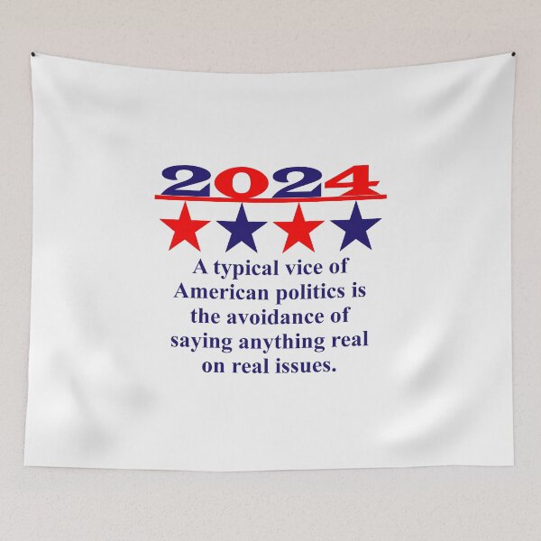 Item preview, A Typical Vice Of American Politics - Political Quote  designed and sold by CrankyOldDude.