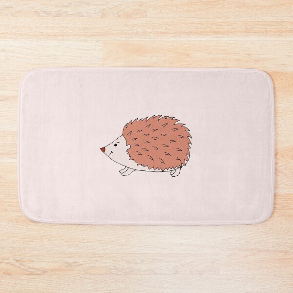 Item preview, Punk hedgehog in happy mode on pale pink designed and sold by FrancesPoff.