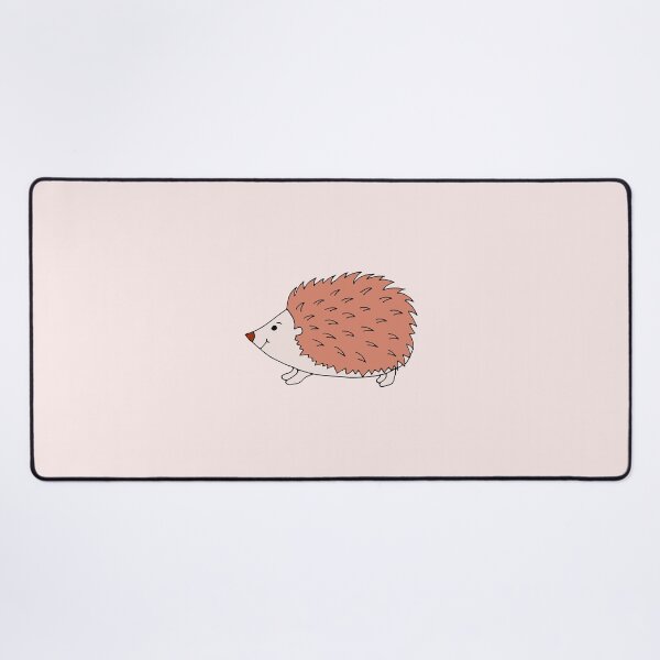 Item preview, Punk hedgehog in happy mode on pale pink designed and sold by FrancesPoff.