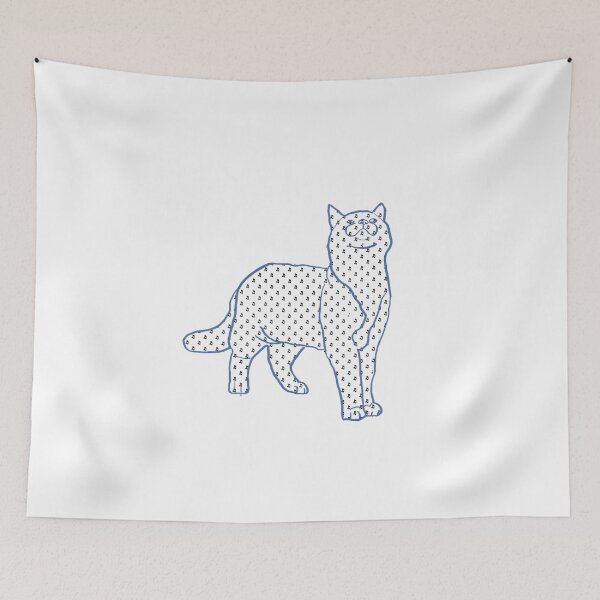 Item preview, Cat and Pattern - Music Notes - Astonished Cat Company - Great Gift for Cat Lovers designed and sold by AstonishedCatCo.