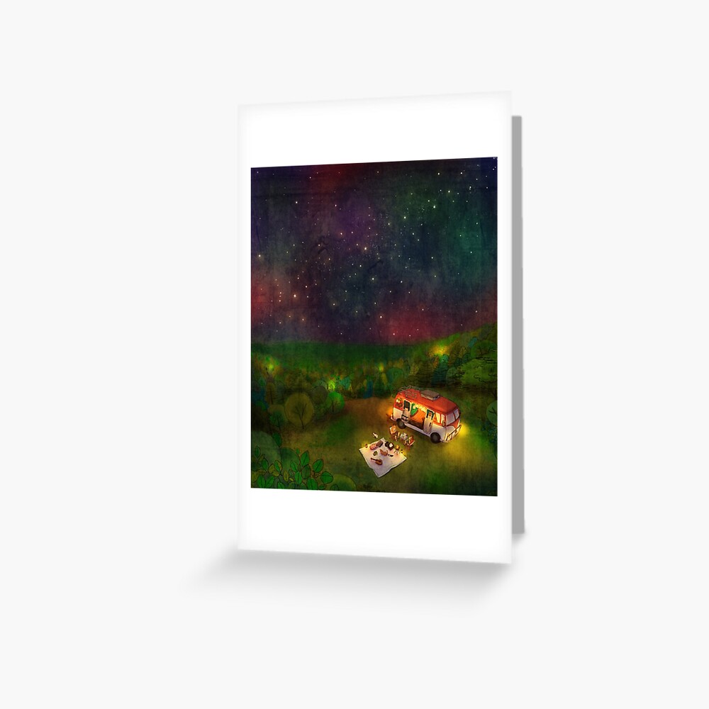 Summer camping Greeting Card