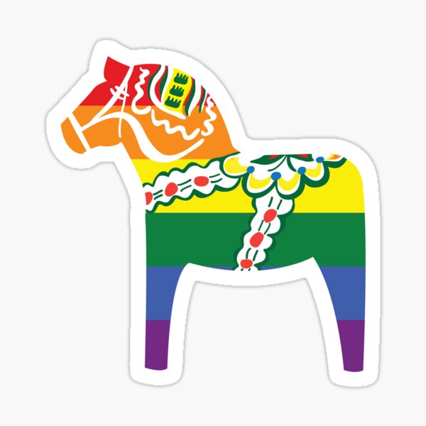 Item preview, Pride Dalahäst - Pride Dala Horse designed and sold by knappidesign.