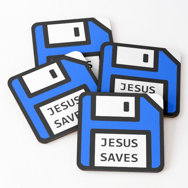 Item preview, Jesus Saves Floppy Disk designed and sold by PicklesEnEggs.