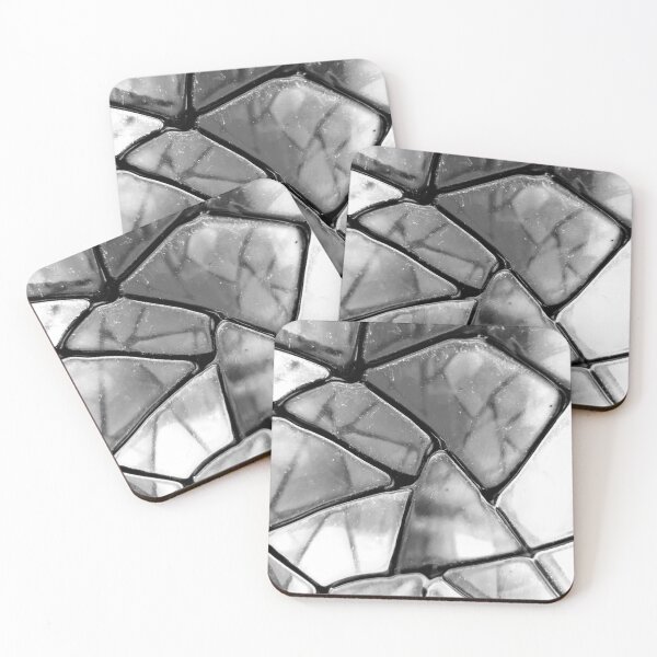 Item preview, Coloured glass close up photo design in black and white  designed and sold by WorldOfWendyArt.