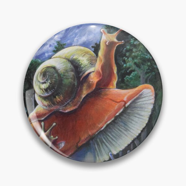 Item preview, Snails Taking Turns on Mushroom designed and sold by RJKpoyp.