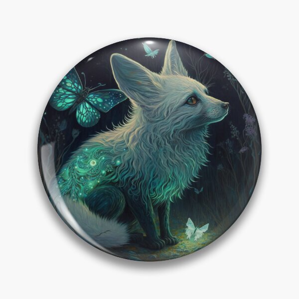 Item preview, Bioluminescent Fox designed and sold by Solace Sparkles.