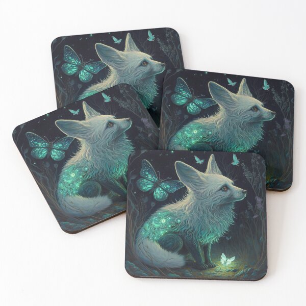 Item preview, Bioluminescent Fox designed and sold by Solace Sparkles.