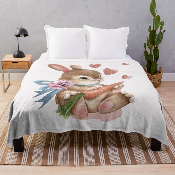 Item preview, Cute Bunny and Hearts designed and sold by HappyLifeCreate.