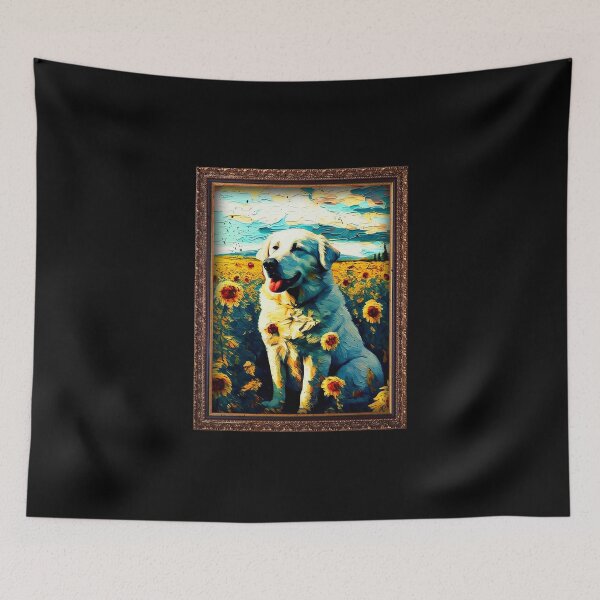 Item preview, Anatolian Shepherd Sunflower Painting Adorable Dog designed and sold by rafaeltto.