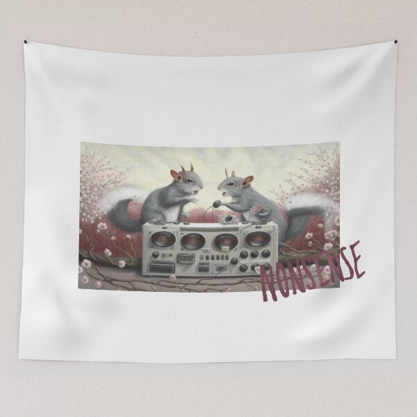 Item preview, Grey Squirrels Bumpin designed and sold by KittyWooWoo.
