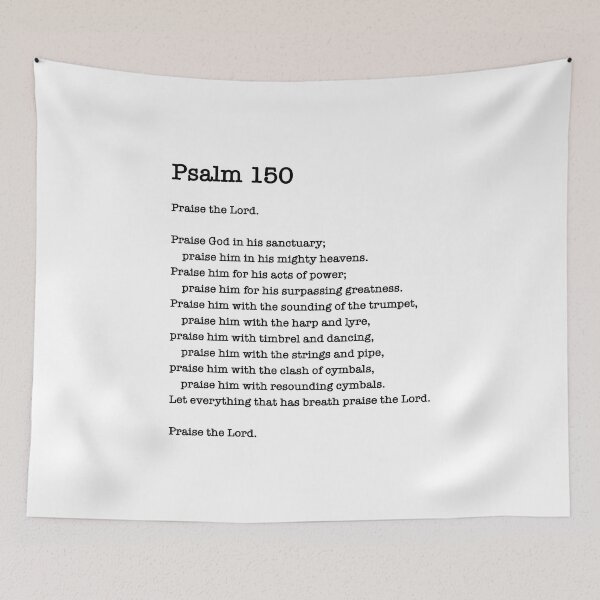 Item preview, Psalm 150, Bible Verse, Scripture Art, Praise the Lord designed and sold by corbrand.
