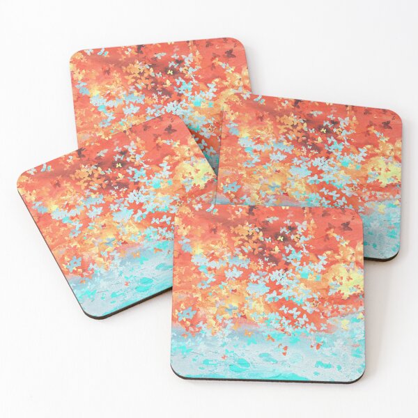 Item preview, Bright Colorful Butterfly Butterflies Landscape Art designed and sold by Sharon Cummings Art.
