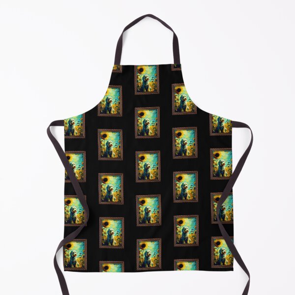 Item preview, Aussiedoodle Sunflower Painting Adorable Dog designed and sold by rafaeltto.