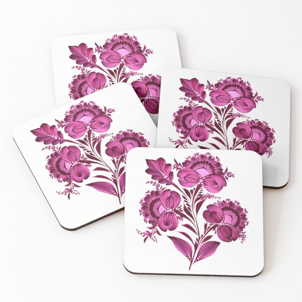 Item preview, purple flowers, branch with flowers, Petrykivsky flower print, print for girls, for printing on things designed and sold by Sunflower-7.