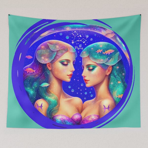 Item preview, PISCES-TWO MERMAIDS UNDER WATER designed and sold by DanaMire.