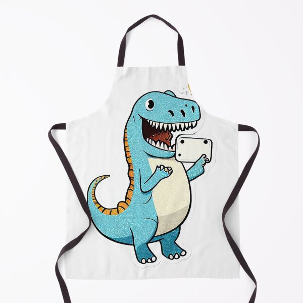 Item preview, Blue "T-Rex" On the Cellphone Sticker designed and sold by TheLazyCryptid.
