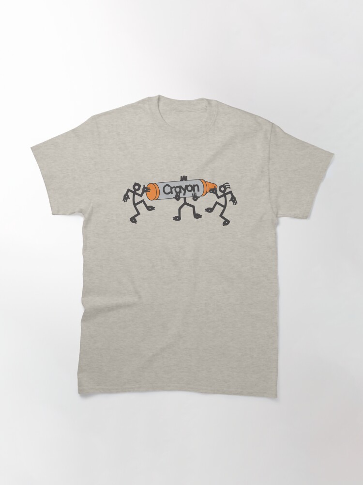 Thumbnail 3 of 7, Classic T-Shirt, 3 Freaks Orange designed and sold by 3FreaksWith.