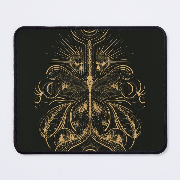 Item preview, Symmetrical Gold and Black Dragonfly Motif designed and sold by AYA ..