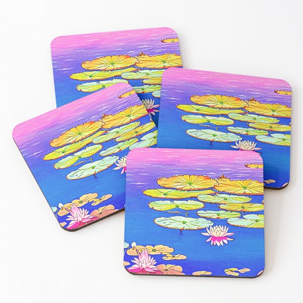Item preview, water lilies anime scenery designed and sold by hedoniism-shop.