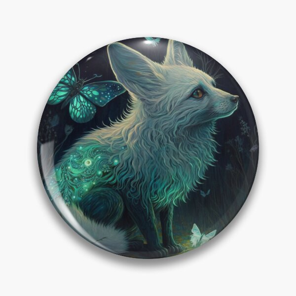 Item preview, Bioluminescent Fox designed and sold by Solace Sparkles.