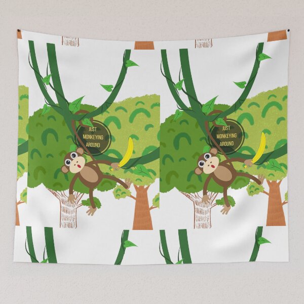 Item preview, Funny cute monkey monkeying around designed and sold by Sshmorr.