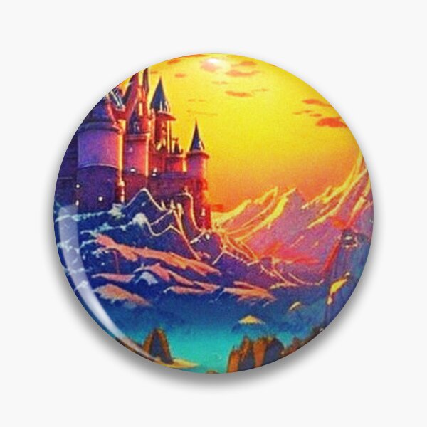 Item preview, Fantasy castle on the snowy mountain scenic anime designed and sold by hedoniism-shop.