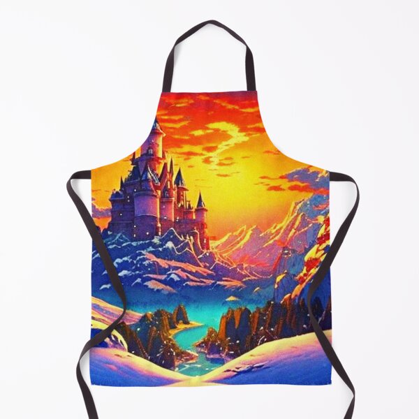 Item preview, Fantasy castle on the snowy mountain scenic anime designed and sold by hedoniism-shop.