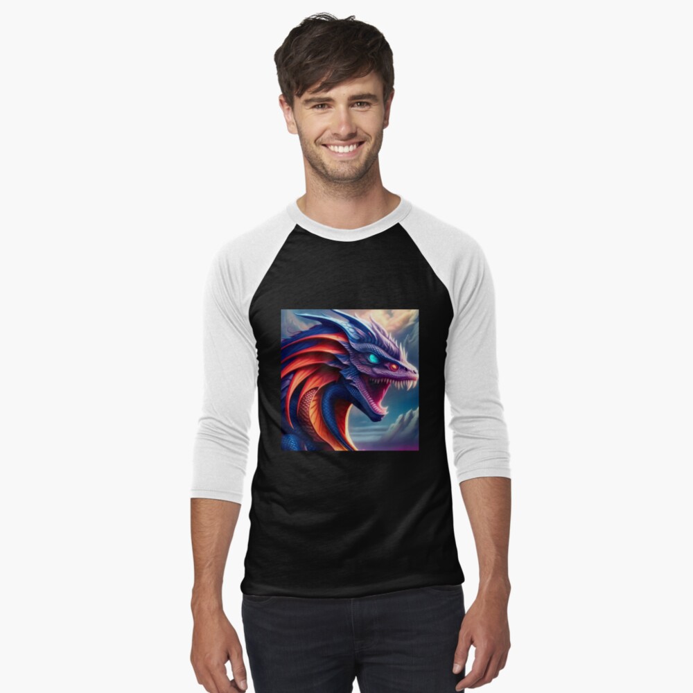 Item preview, Baseball ¾ Sleeve T-Shirt designed and sold by dragynrain.