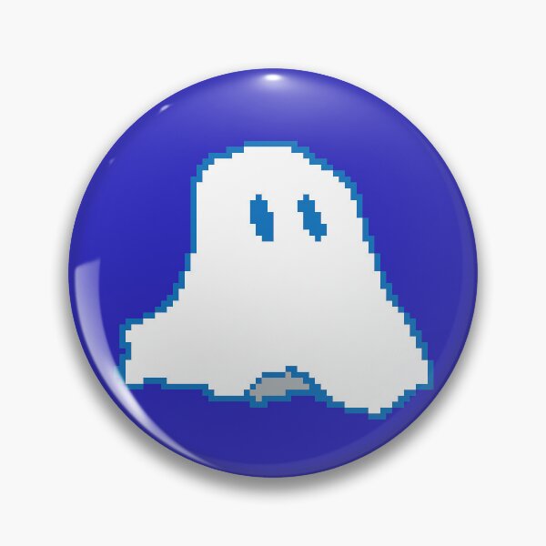 Item preview, Pixel Ghost (blue) designed and sold by prucanada.