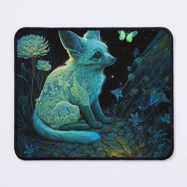 Item preview, Bioluminescent Fox designed and sold by Solace Sparkles.