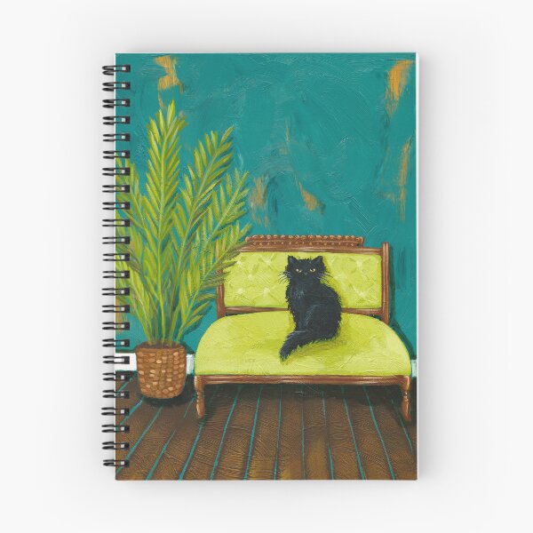 Item preview, Onyx en el sofá designed and sold by KilkennyCat Art.