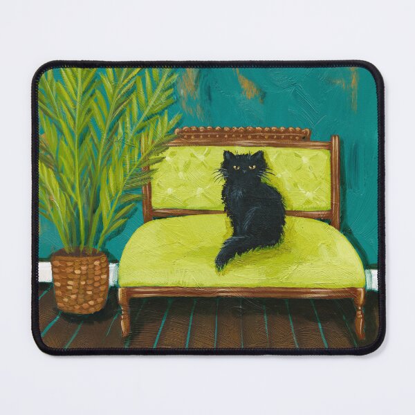 Item preview, Onyx On The Settee designed and sold by KilkennyCat Art.