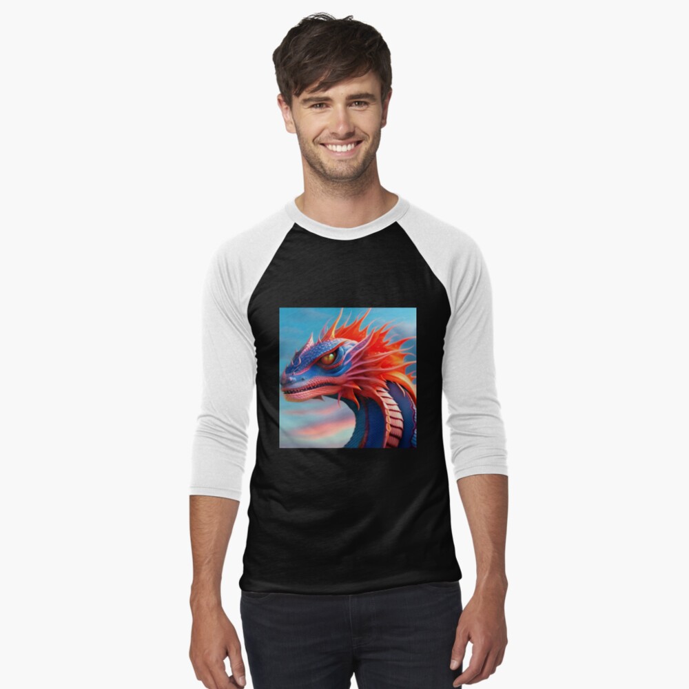 Item preview, Baseball ¾ Sleeve T-Shirt designed and sold by dragynrain.
