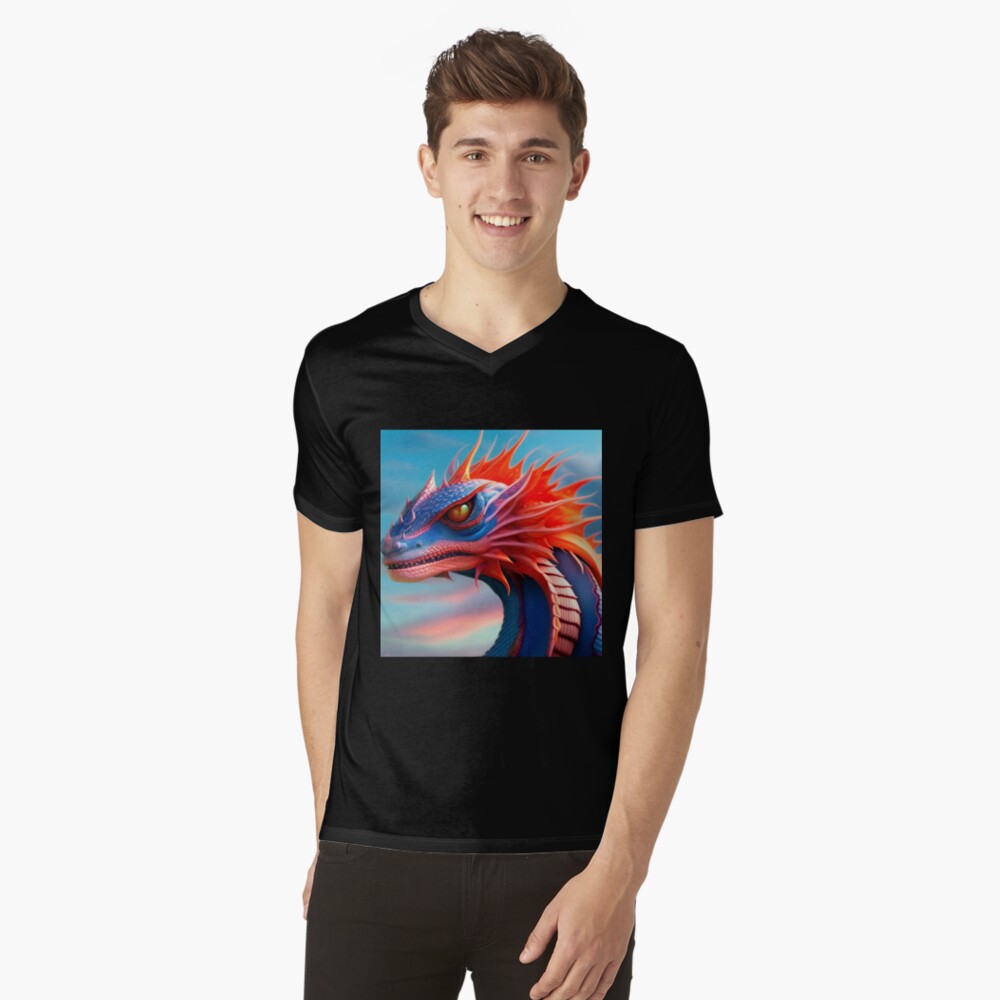 Item preview, V-Neck T-Shirt designed and sold by dragynrain.