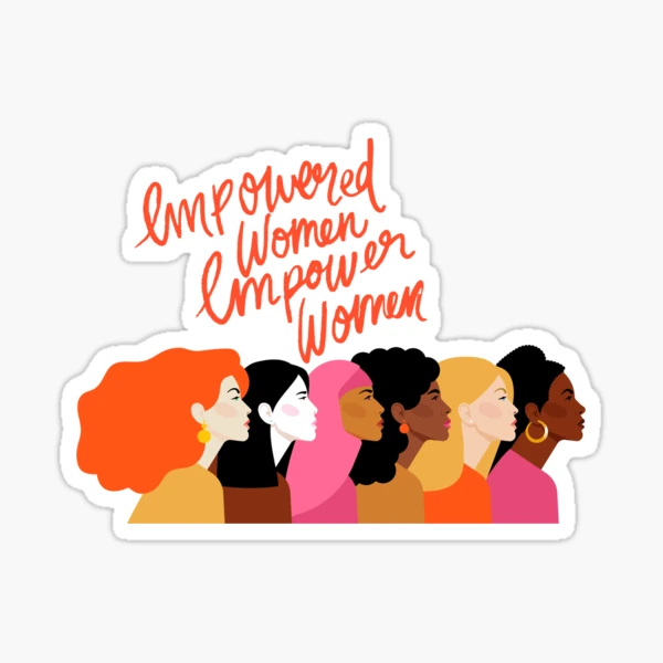 Strong Women Strong World Vinyl Sticker, Laptop Sticker, Cute Water Bottle  Sticker, Girl Power Sticker, Waterproof Sticker, Empowering 