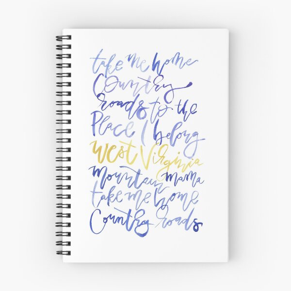 Item preview, Take Me Home Country Roads Watercolor Lyrics designed and sold by BreadandBrush.