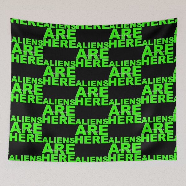 Item preview, Aliens Are Here designed and sold by PeaceRosePress.