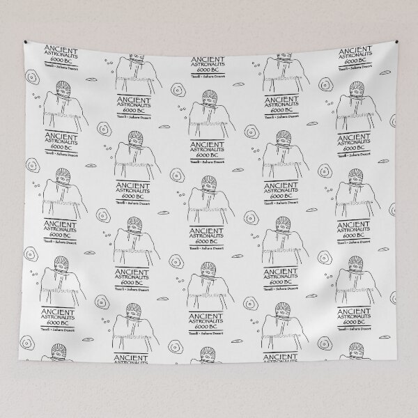 Item preview, Ancient Astronauts Tassili 6000 BC designed and sold by PeaceRosePress.