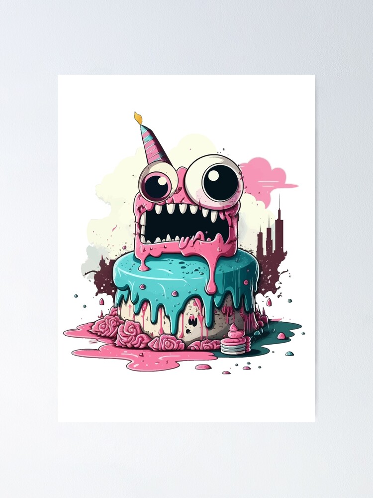 Happy birthday Kaiju cake