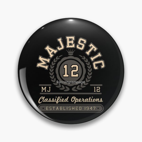 Item preview, MAJESTIC 12, ESTD 1947 (SEPIA) designed and sold by PeaceRosePress.