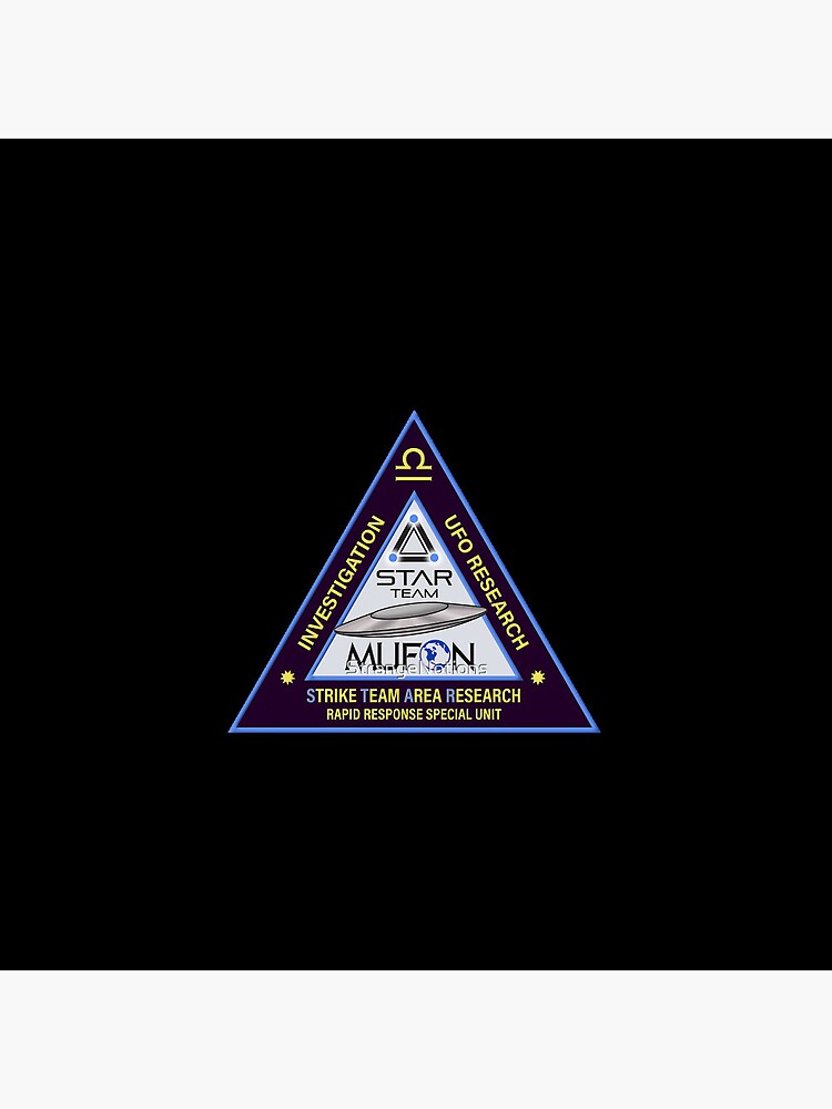 MUFON (Mutual UFO Network) Triangular Star Team Patch Artwork Pin