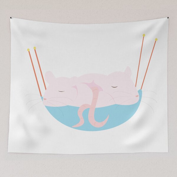 Item preview, Rats in a hammock designed and sold by NerdDoodles.