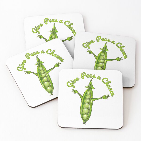 Item preview, Give Peas A Chance - Cartoon Peace Pea Pod designed and sold by LovesLola.