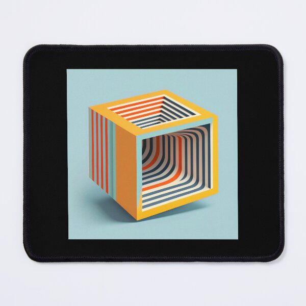 Item preview, Pastel Minimal Floating Cube 80's Aesthetic Design designed and sold by Tanis-Tweedale.