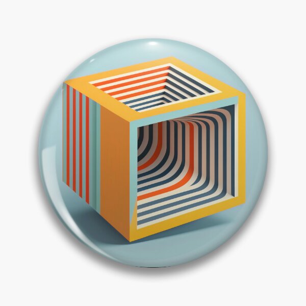 Item preview, Pastel Minimal Floating Cube 80's Aesthetic Design designed and sold by Tanis-Tweedale.