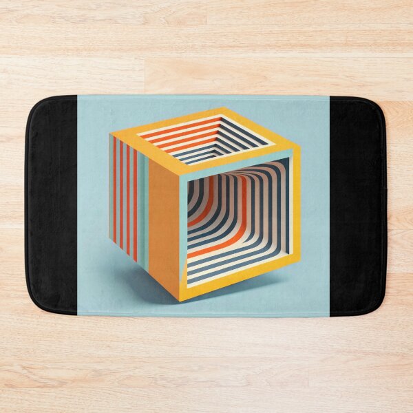 Item preview, Pastel Minimal Floating Cube 80's Aesthetic Design designed and sold by Tanis-Tweedale.