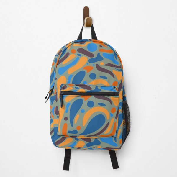 Item preview, Seamless blue pattern with abstract doodle round drawings designed and sold by lyonka06.