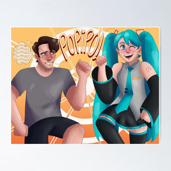 Item preview, jerma n miku dancin' designed and sold by jasperbeecrow.